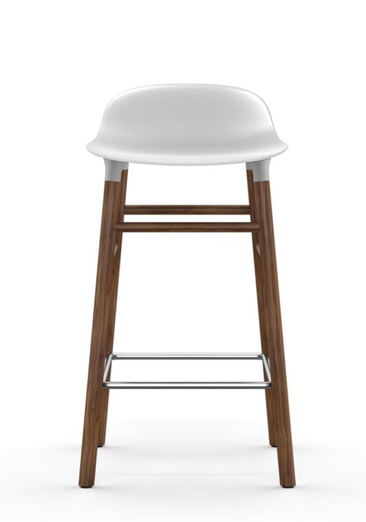 Taburete Form Nogal Blanco 65 cm