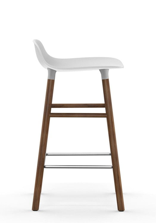 Taburete Form Nogal Blanco 65 cm