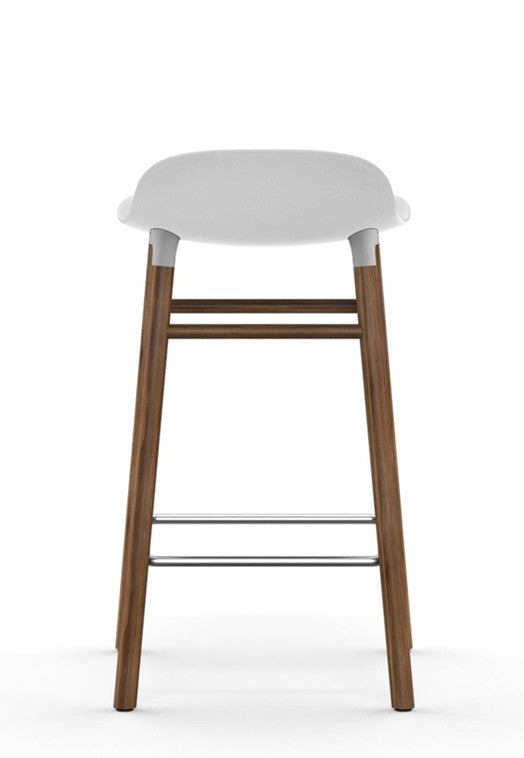 Taburete Form Nogal Blanco 65 cm