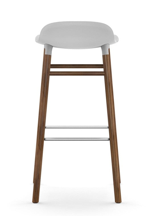 Taburete Form Nogal Blanco 75 cm