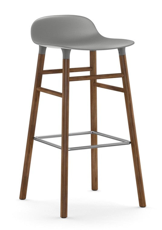 Taburete Form Nogal Gris 75 cm