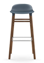 Taburete Form Nogal Azul 75 cm