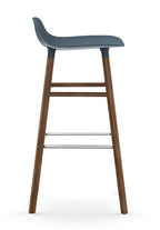 Taburete Form Nogal Azul 75 cm