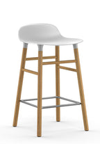 Taburete Form Roble Blanco 75 cm