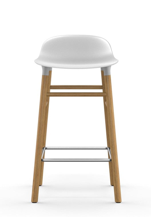 Taburete Form Roble Blanco 75 cm