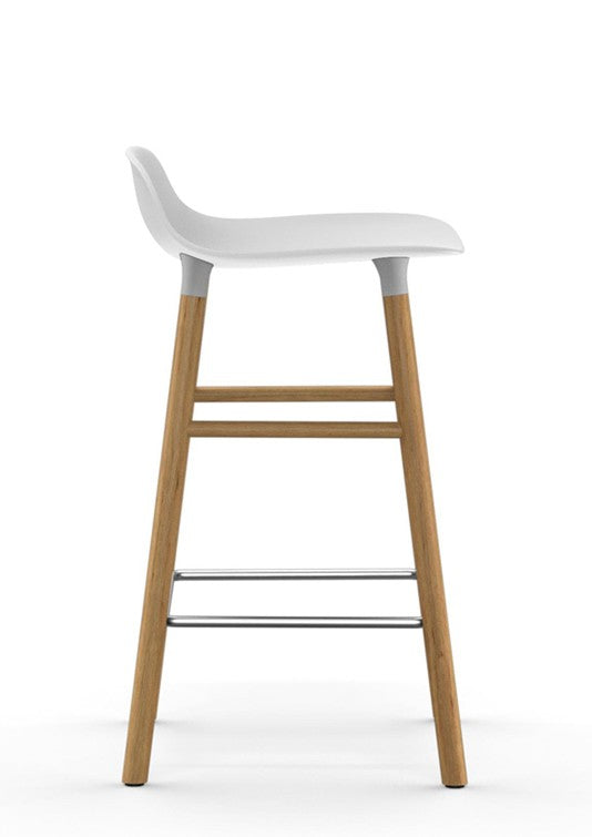 Taburete Form Roble Blanco 75 cm