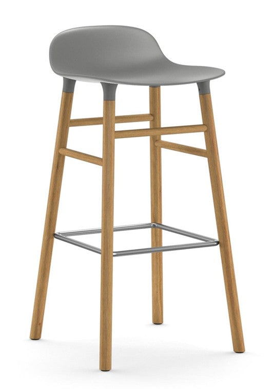 Taburete Form Roble Gris 75 cm