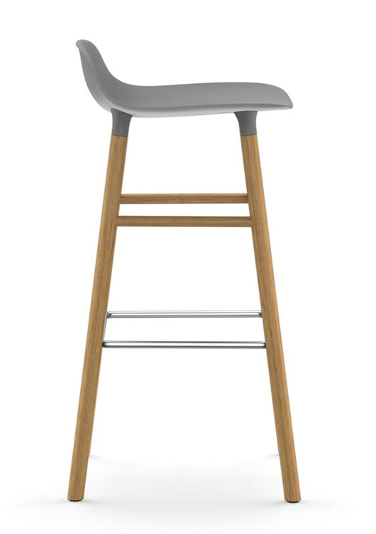 Taburete Form Roble Gris 75 cm
