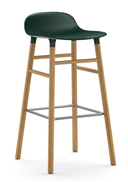 Taburete Form Roble Verde 75 cm
