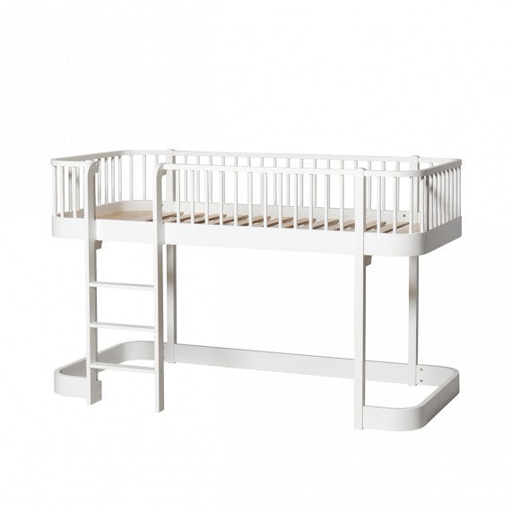 Cama | Wood Original low loft  blanca