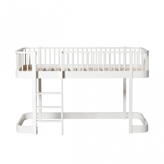 Cama | Wood Original low loft  blanca