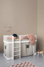 Cama | Wood Original low loft  blanca