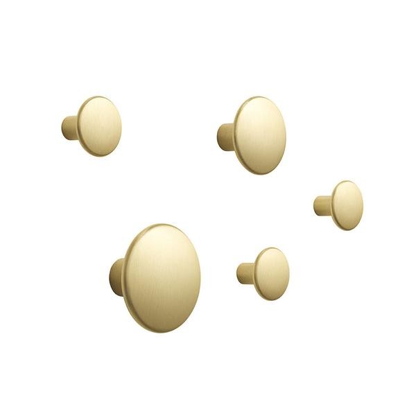 Coat racks | Dots metal brass