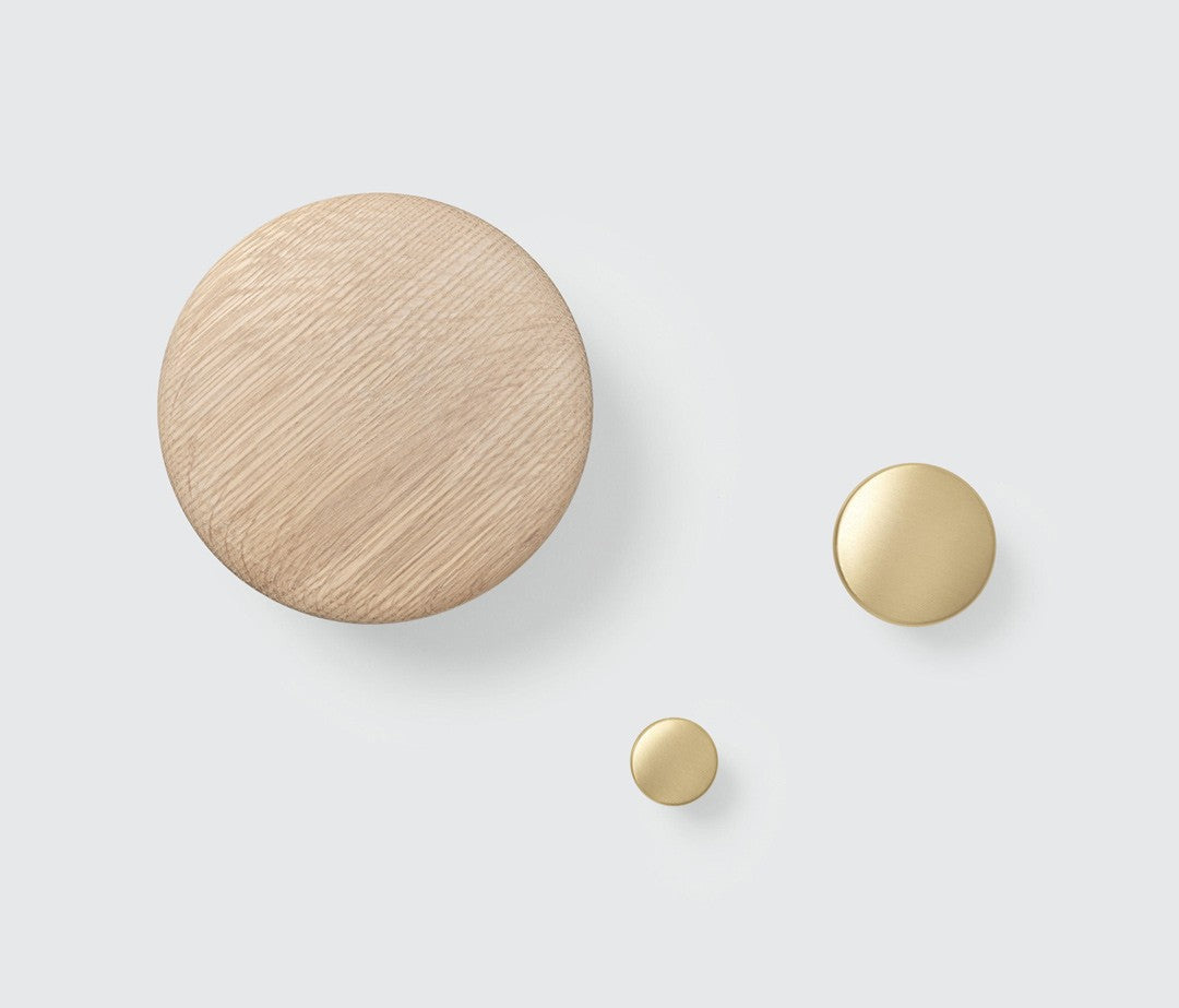 Coat racks | Dots metal brass