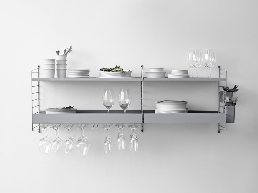 2 Wine Glass Hanging Racks | White 20