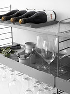 2 Wine Glass Hanging Racks | Black 30