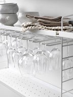 2 Wine Glass Hanging Racks | Black 30