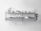 2 Wine Glass Hanging Racks | Black 30