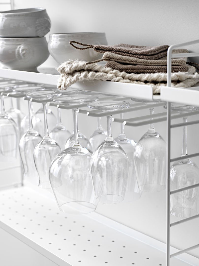 2 Wine Glass Hanging Racks | Grey 30