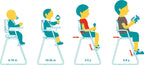 Evolutive high chair | Black tiger