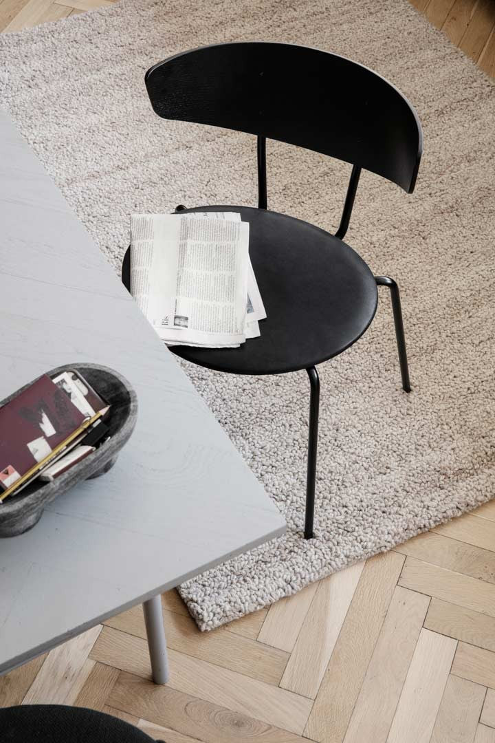 Silla Herman Piel negro