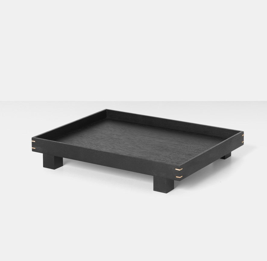 Bandeja de madera Bon S Negro