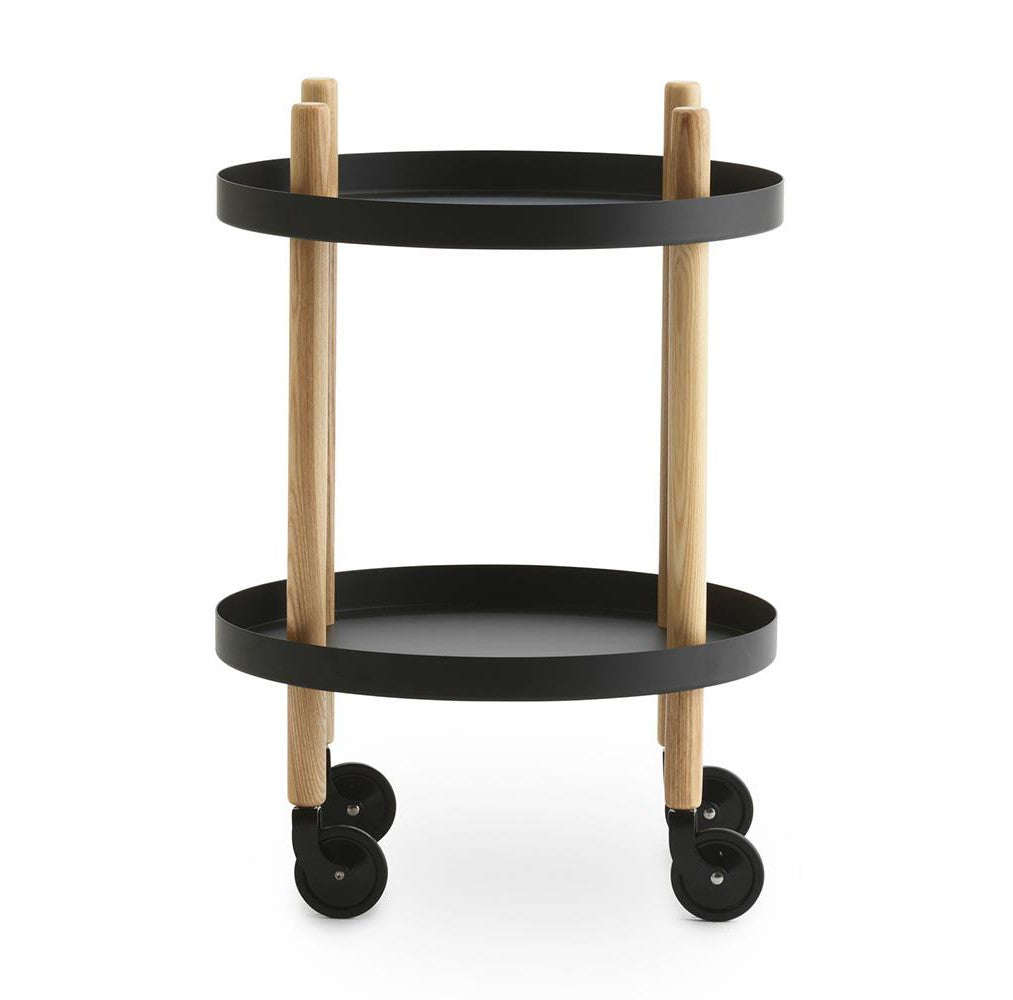 Block Side Table Ø45 cm Black