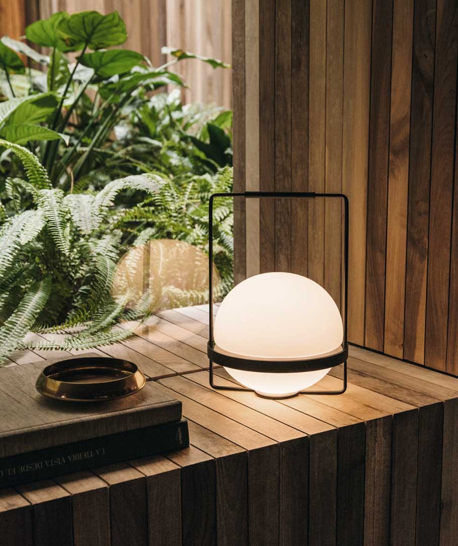 Lámpara de mesa Palma Grafito Vibia