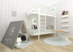 Litera Blanca Frontal | Wood