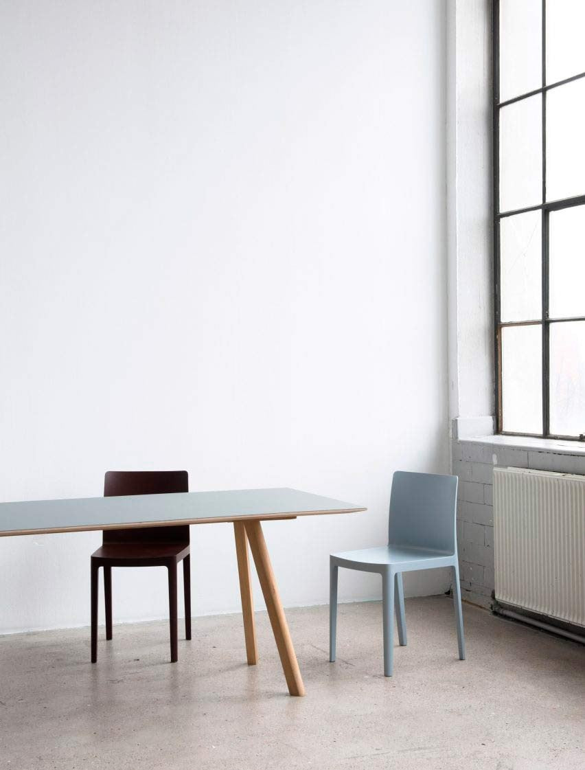 Chaise gris bleuté | Elementaire