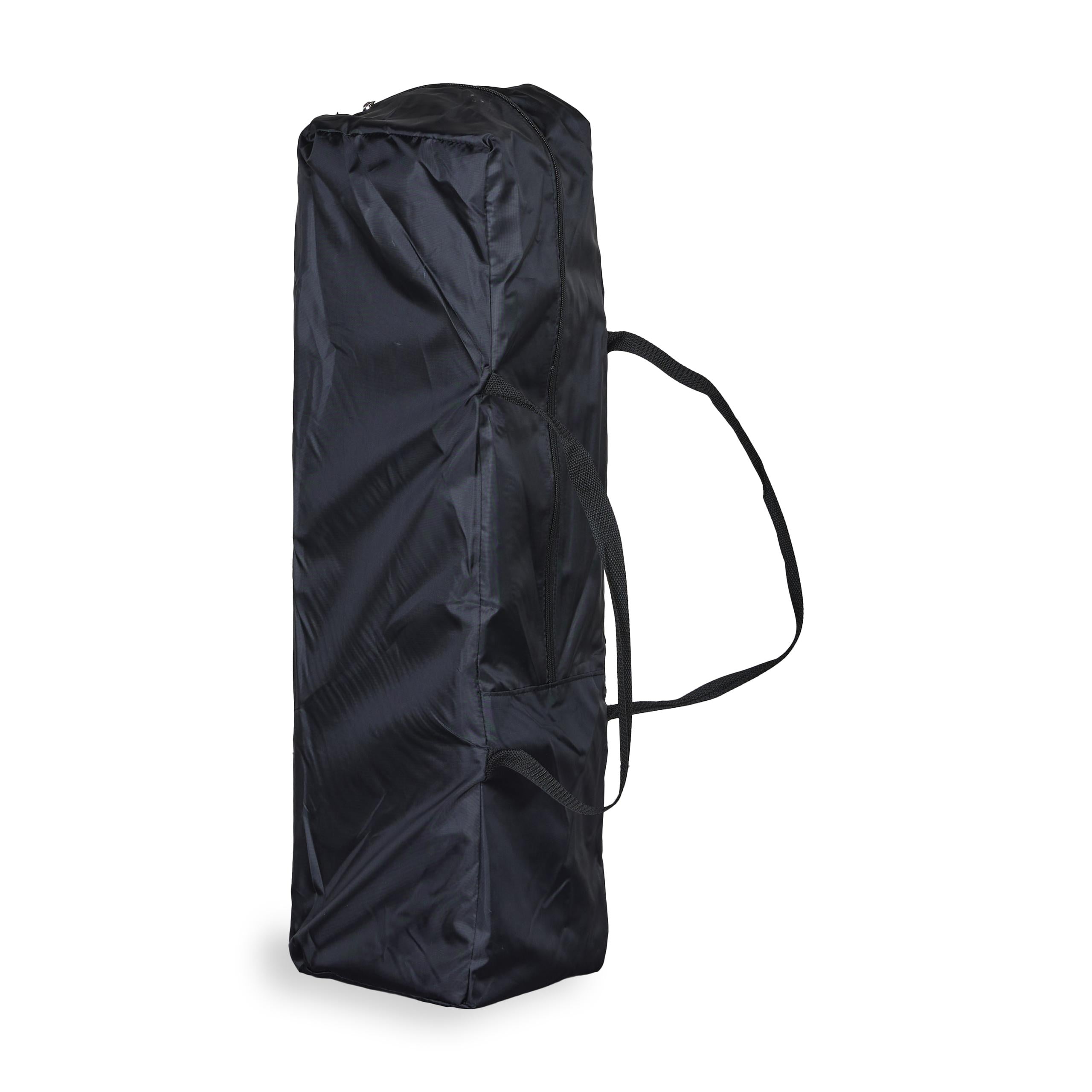 TRAVEL COT 120*60CM ZIPPER - BLACK
