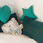 Coussin Étoile | Bleu sarcelle petit modèle
