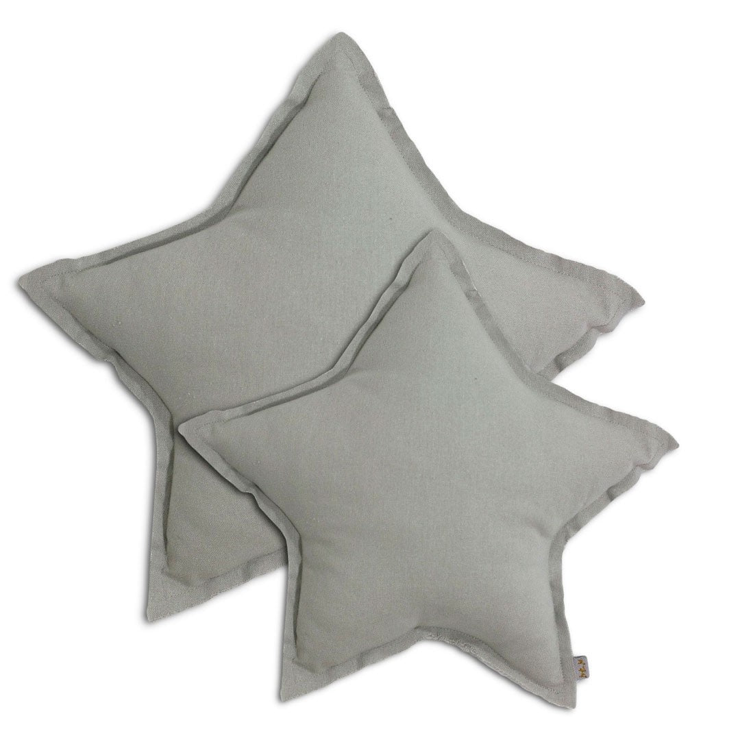 Coussin Étoile | Gris Argent MOYEN
