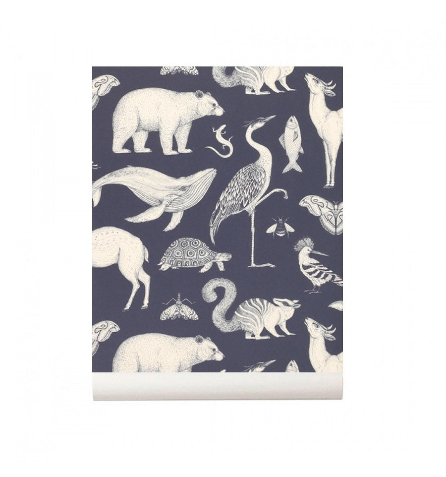 Papel Pintado | Animals Dark Blue