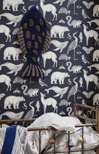 Wallpaper | Animals Dark Blue