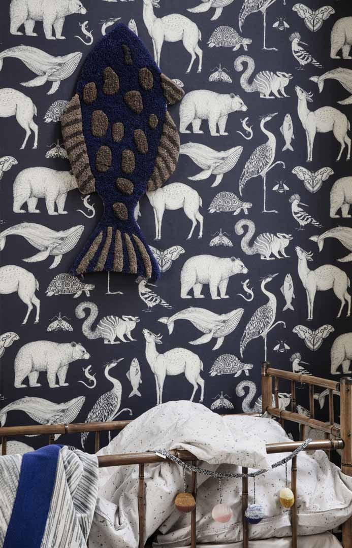 Papel Pintado | Animals Dark Blue