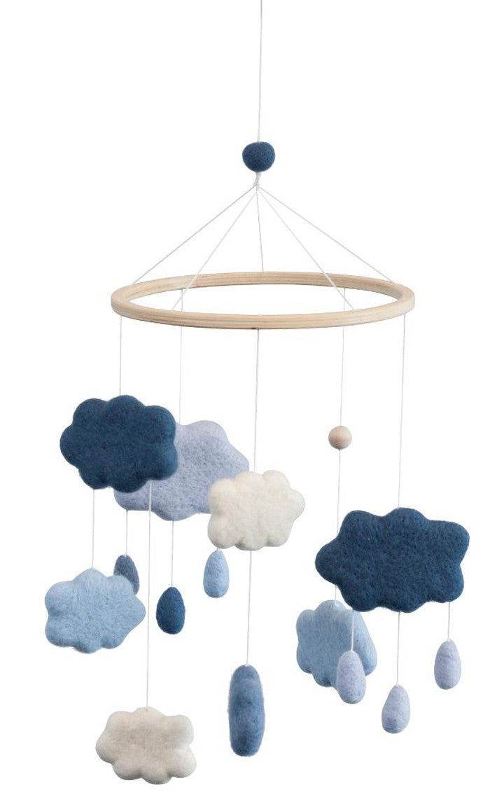 Móvil Nubes fieltro