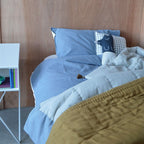Blue Nordic Duvet Cover | Mini Check Twin