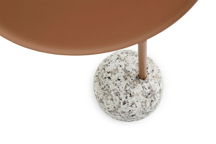 Bowler Side Table, Pale Brown