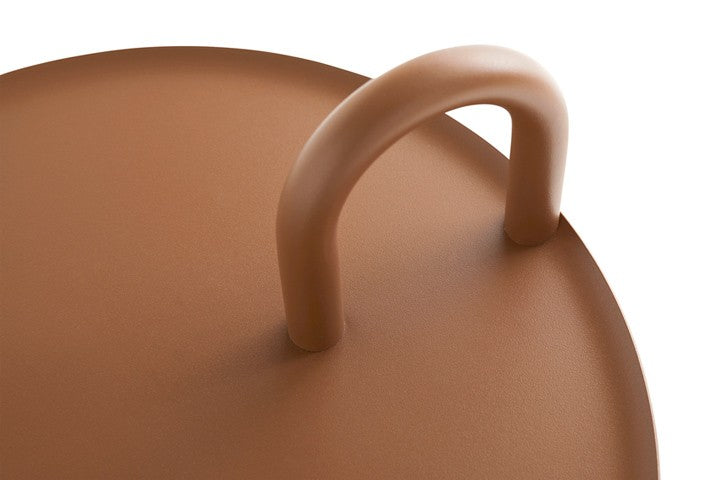 Bowler Side Table, Pale Brown
