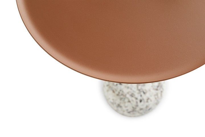 Bowler Side Table, Pale Brown