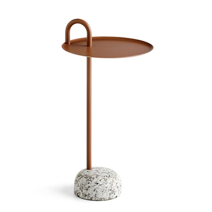 Bowler Side Table, Pale Brown