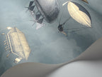 Papier peint | Machines volantes bleu