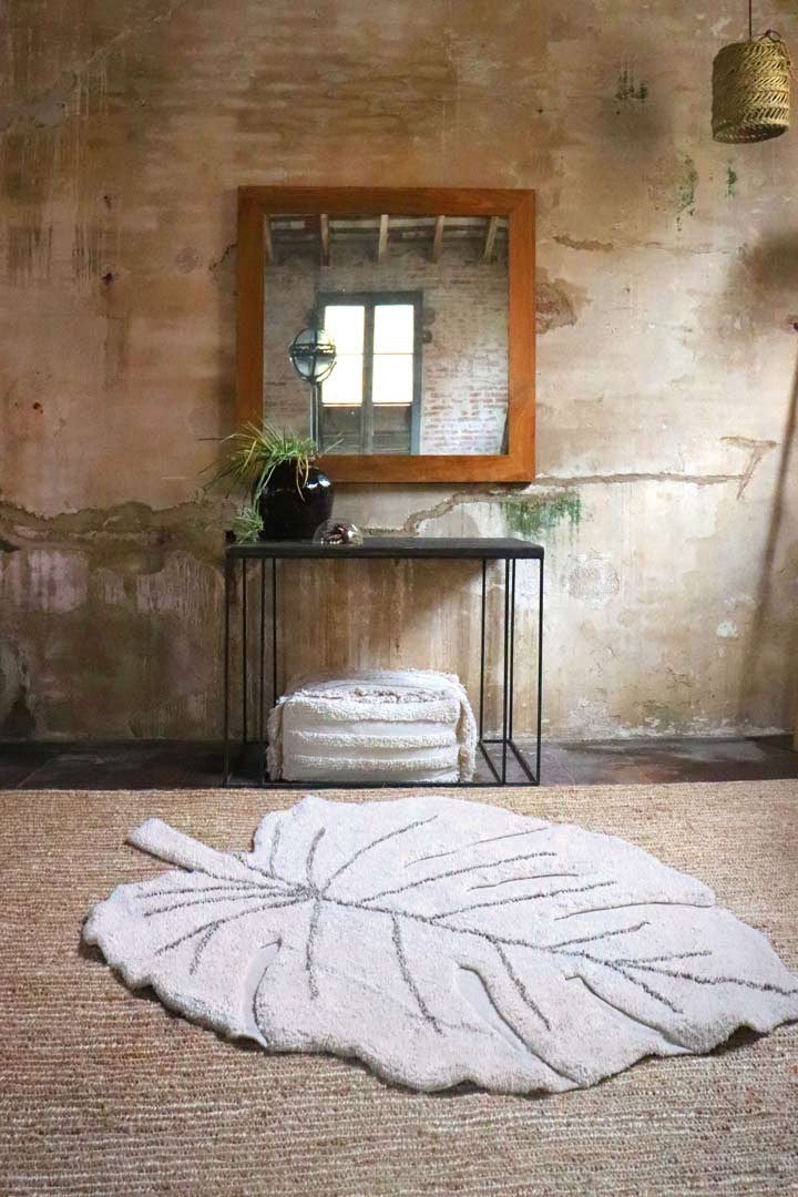 Alfombra Lavable| Monstera Natural