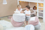 Puff Marshmallow Round Light Blue