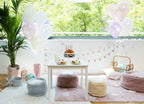 Puff Marshmallow Round Light Blue