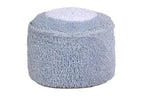 Puff Marshmallow Round Light Blue