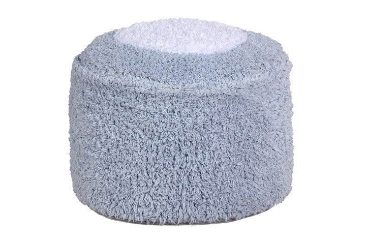 Puff Marshmallow Round Light Blue