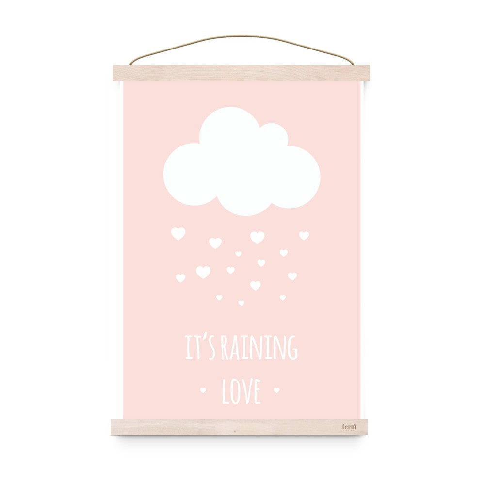 Lámina | It's Raining Love Rosa