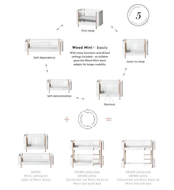 Cama Junior Blanca | Wood Mini+